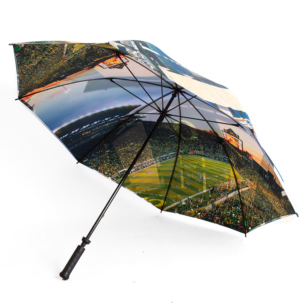 Autzen Stadium, Spirit Product, Green, Umbrella - Golf, Accessories, Unisex, 60", Golf, Double Sided, 701286